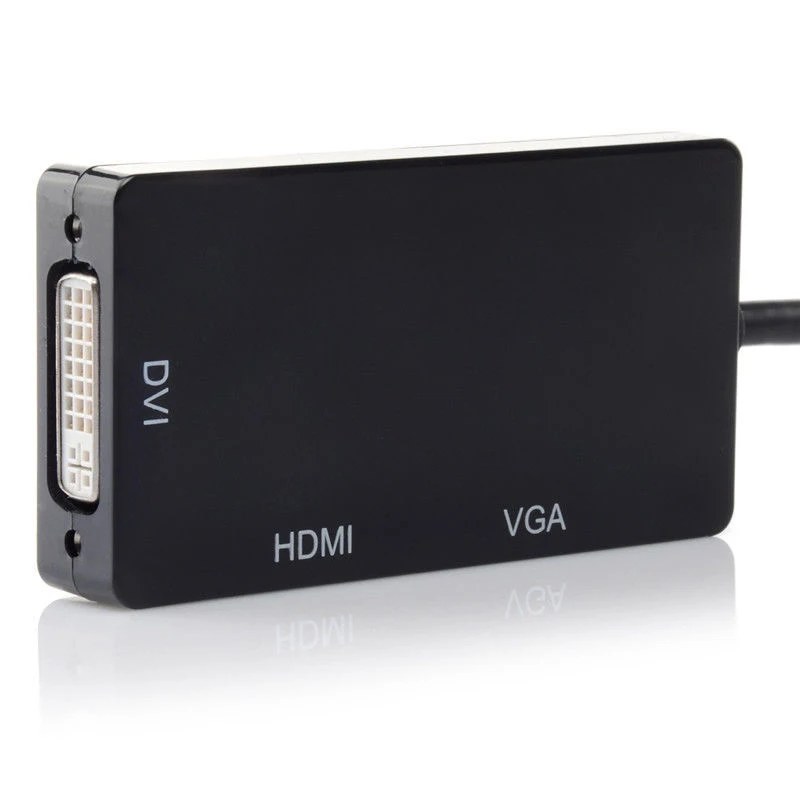 3 в 1 кабель адаптер с портом дисплея Mini DP на HDMI DVI VGA для Apple MacBook Pro Air mini iMac|adapter hdtv|cable