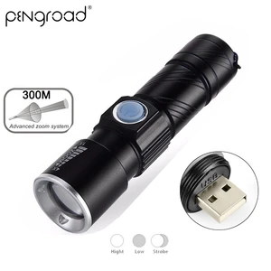 CREE Q5 Портативный USB фонарик мощный перезаряжаемый светодиодный фонарик водонепроницаемый масштабируемый мини USB Lanterna Открытый фонарик SL017