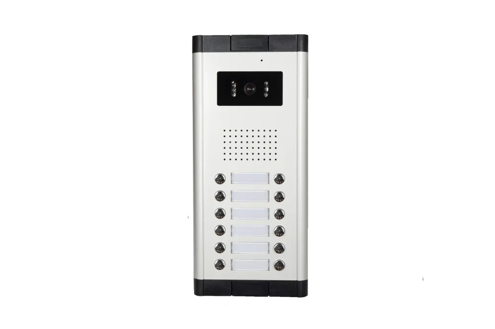 YobangSecurity 7 Inches Color Wired Video Doorbell Door Chime,Rainproof Door Phone For 12 Units Villa Apartment Intercom