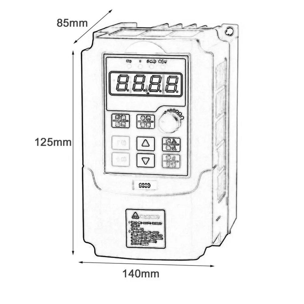Mini Portable 0.75kw / 1.5kw-G 220V Single Phase Frequency Converter 3 Phases Output Inverter Built-in User Timer | Обустройство дома