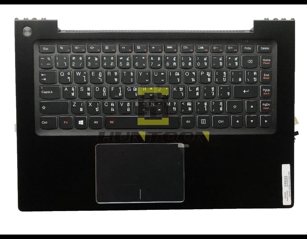 Оригинальная клавиатура TH/Thai для Lenovo Ideapad U430 U430P черная ноутбука с тачпадом и