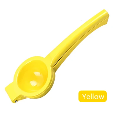 Yellow KONCO металлическая соковыжималка для лимона лайма, Нержавеющая сталь Ручной пресс-соковыжималка для цитрусовых, ручной Пресс сочнее свежие фрукты инструменты кухонные инструменты - Цвет: Yellow