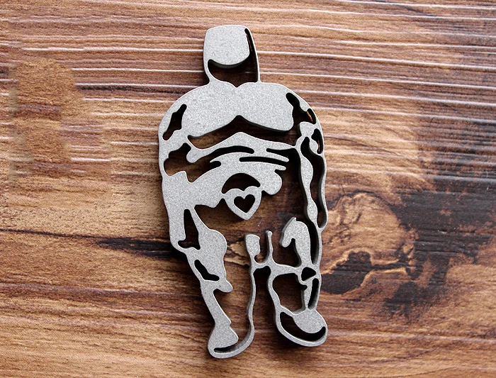 Lucky Fat Man EDC Gear титановая цепочка для ключей сверхлегкая подвеска на ремешке