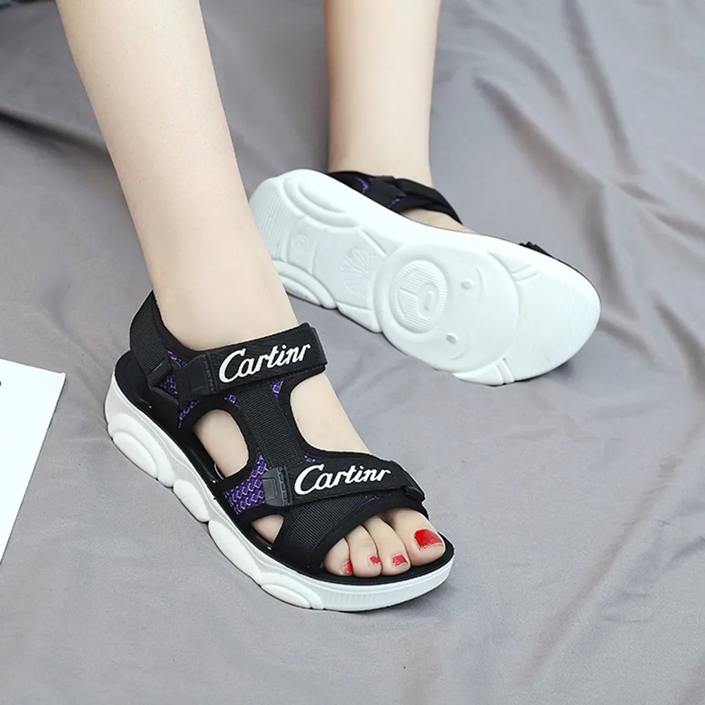 2019 г. Новые сандалии с открытым носком на массивном каблуке модная повседневная