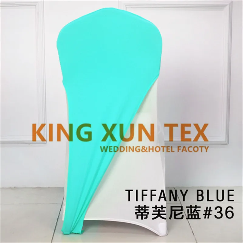 tiffany Свадебные лайкра спандекс стул Кепки для чехлы на кресла стрейч украшение для торжества - Цвет: tiffany