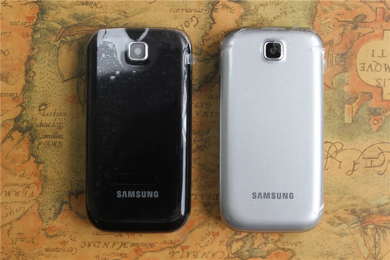 samsung C3595 разблокированный 3g WCDMA черный большие кнопки 2MP камера флип Восстановленный мобильный телефон с русским языком
