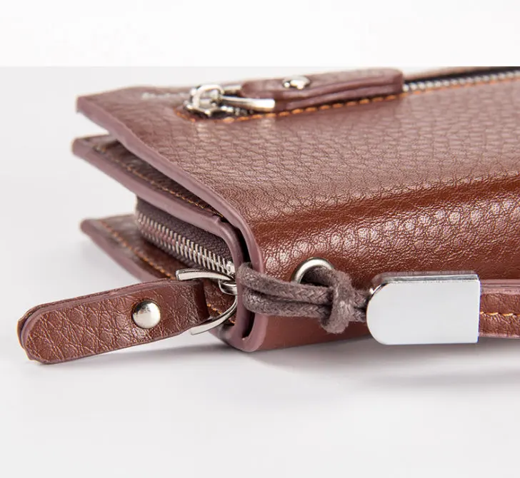 

Baellerry Fashion Famous Multifunction Men Wallet Luxury Long Men Clutch Bag Male Purse High Quality Leather Carteira Masculina