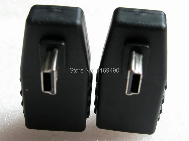 1 пара M / F mini b штекер влево и вправо угол 90 градусов к USB A 2 0 гнездовой переходник