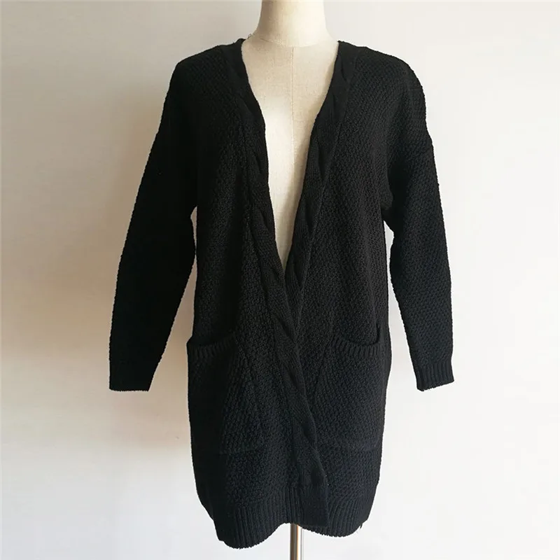 Women's Long Sleeve Knitwear Open Front Cardigan Sweaters Casual Outerwear Femmes Casaco Feminino Estacionar Mujer #A2 |