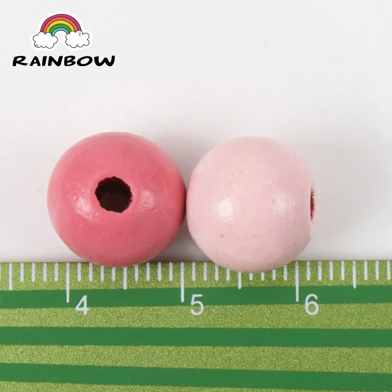 2018 New Mix Spring Color Natural Wooden Bead Round Ball Spacer Beads For Decoration Jewelry Making DIY 12mm 50Pcs AL95 images - 6