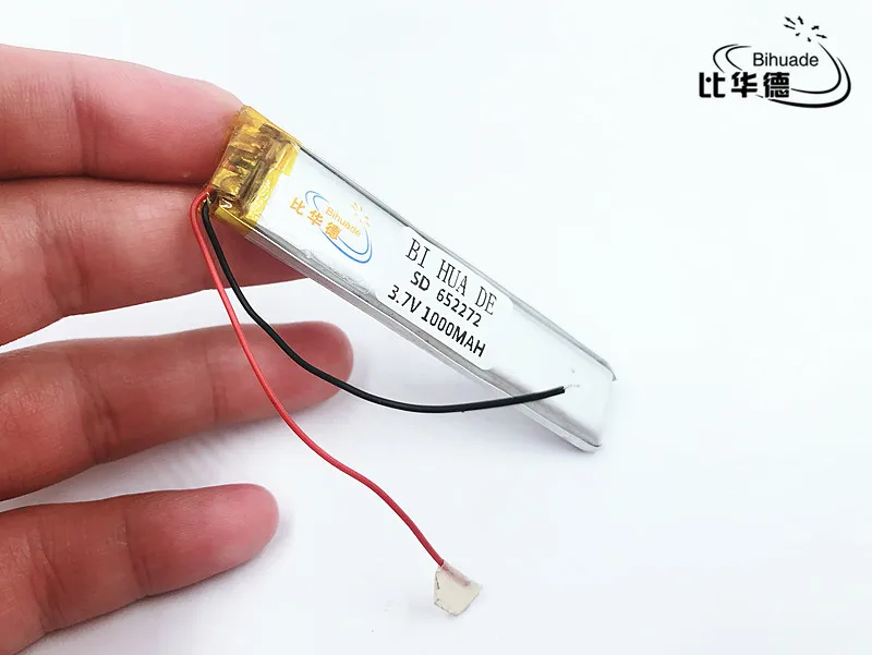 

li-po 3.7V,1000mAH,[652272] polymer lithium ion / Li-ion battery for GPS,mp3,mp4,mp5,dvd,,model toy