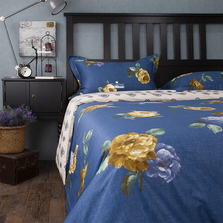 Европейский и американский Классический народный ветер синий постельные