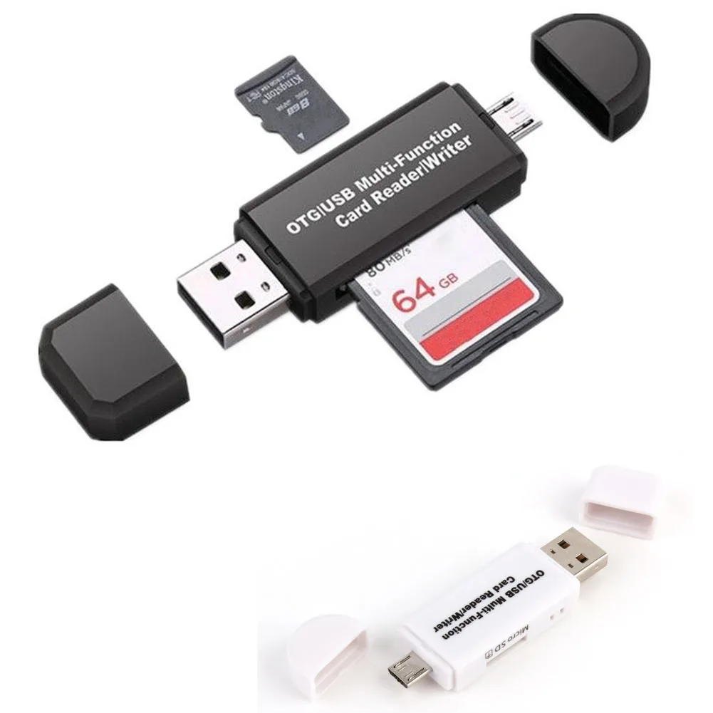 1 шт. memery карты считывающее устройство Micro USB OTG к 2 0 адаптер Card Reader для телефона Android