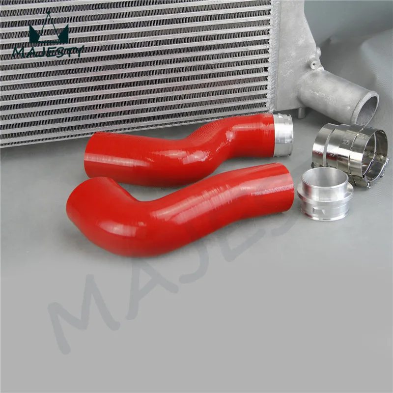 Интеркулер + силиконовый шланг/труба/трубопровод (Версия 2) для VW 06 10 GTI Golf Turbo V MK5 2 0