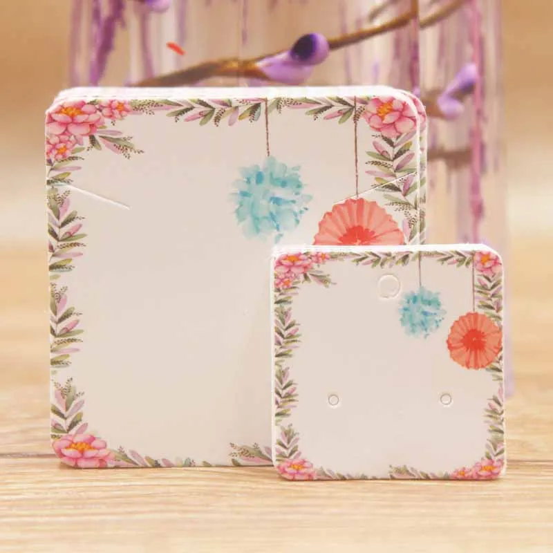 

100pcs Fashion Jewelry Display Necklace pendant charm Cards Hang Favor Label Tag For Jewelry Making Diy Accessories Wholesale