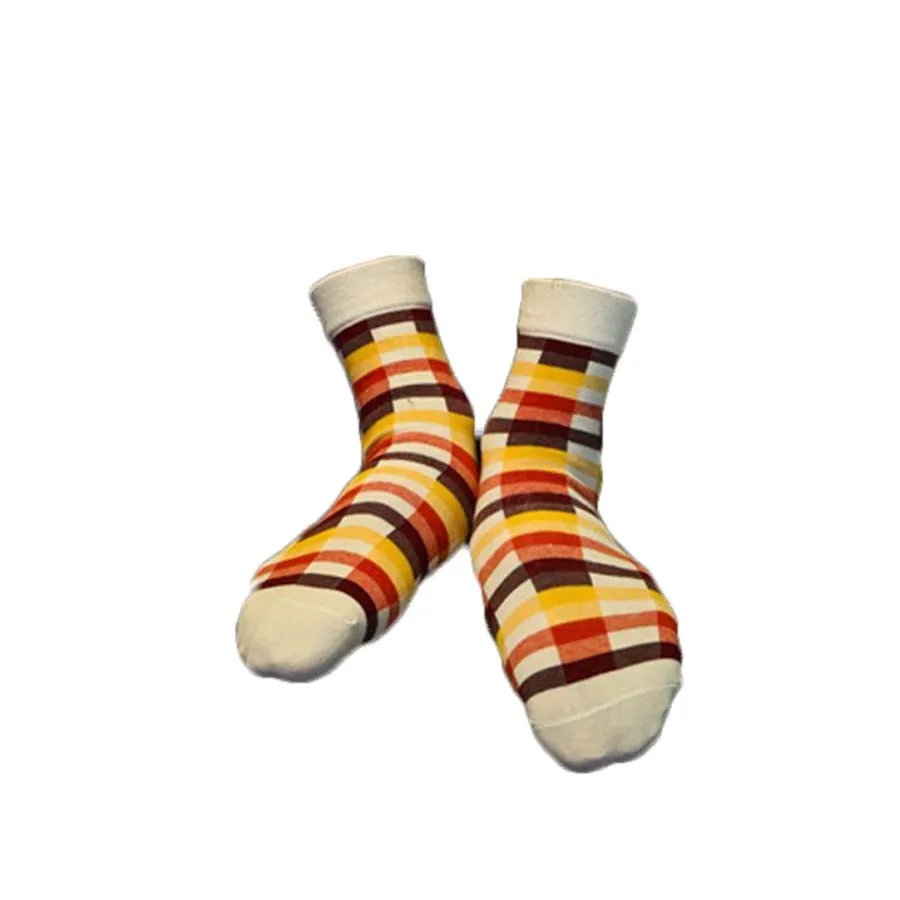 [COSPLACOOL] Мужские носки в классическую клетку трубке мужские хлопковые Теплые