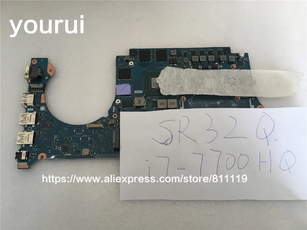 Yourui для материнская плата ноутбука Dell Inspiron 7567 7467 P65F P78G 7566 BV00/10 LA D993P REV: 1 0 (A00) I7 7700HQ с