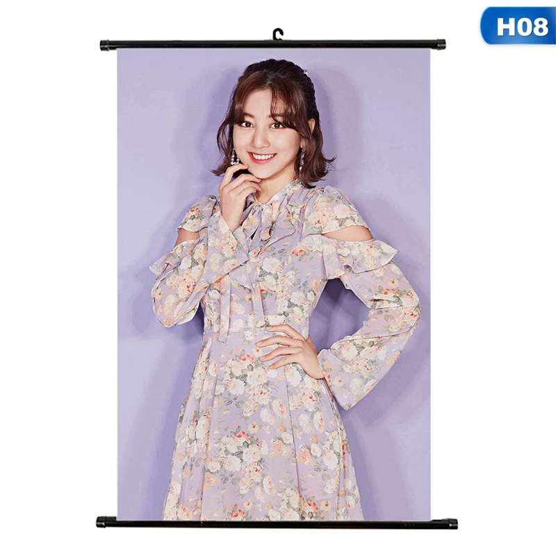 H08 Kpop дважды Да или да альбом Висячие фото карты Живопись стены Свиток Плакат канцелярские товары - Цвет: H08