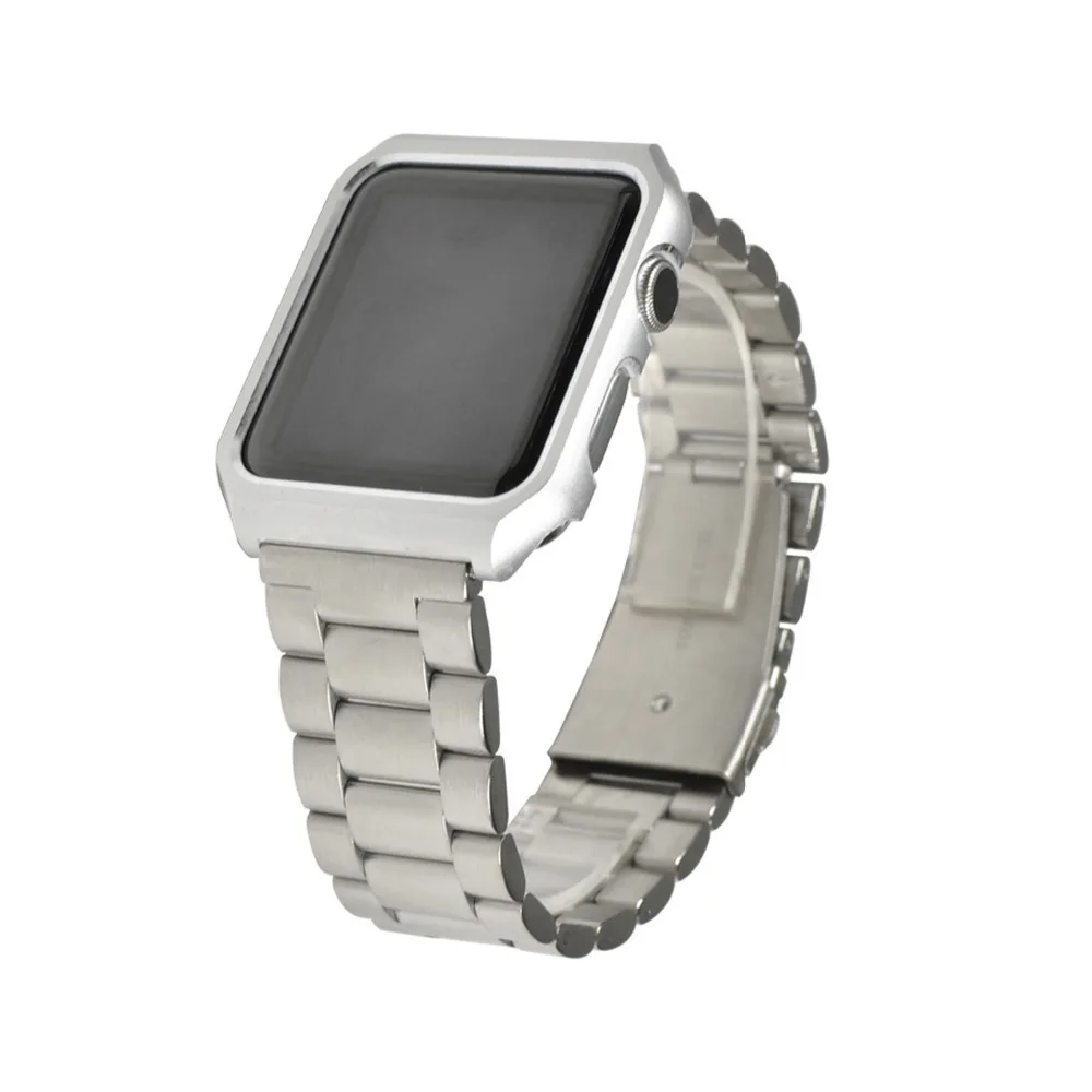 Ремешок из нержавеющей стали для apple watch band 42 мм/38 мм металлический браслет pulseira 3 и
