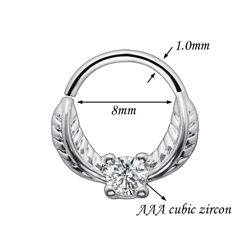 Модные пикантные кольца для носа ювелирные изделия перегородки Серьги хряща с