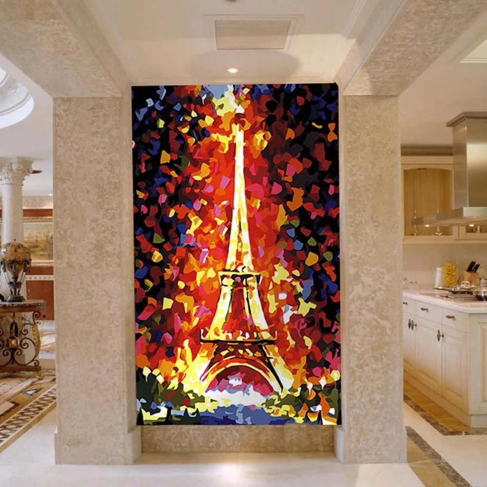 Эйфелева башня настенная бумага 3d Большая фотография рулоны тисненная
