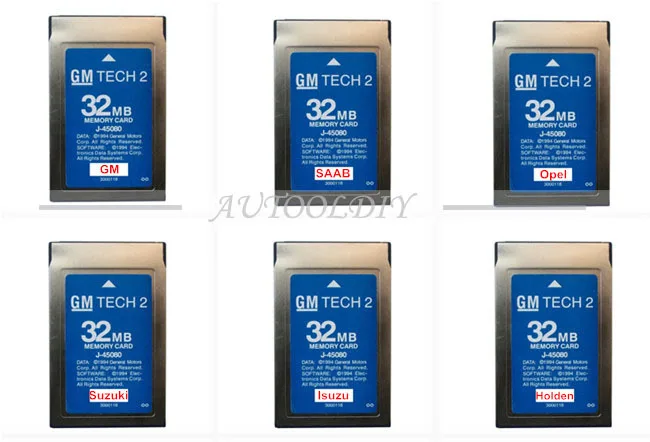 2016 с Самым Высоким Рейтингом Бесплатная Доставка 32 МБ КАРТЫ ДЛЯ GM TECH2 6 видов