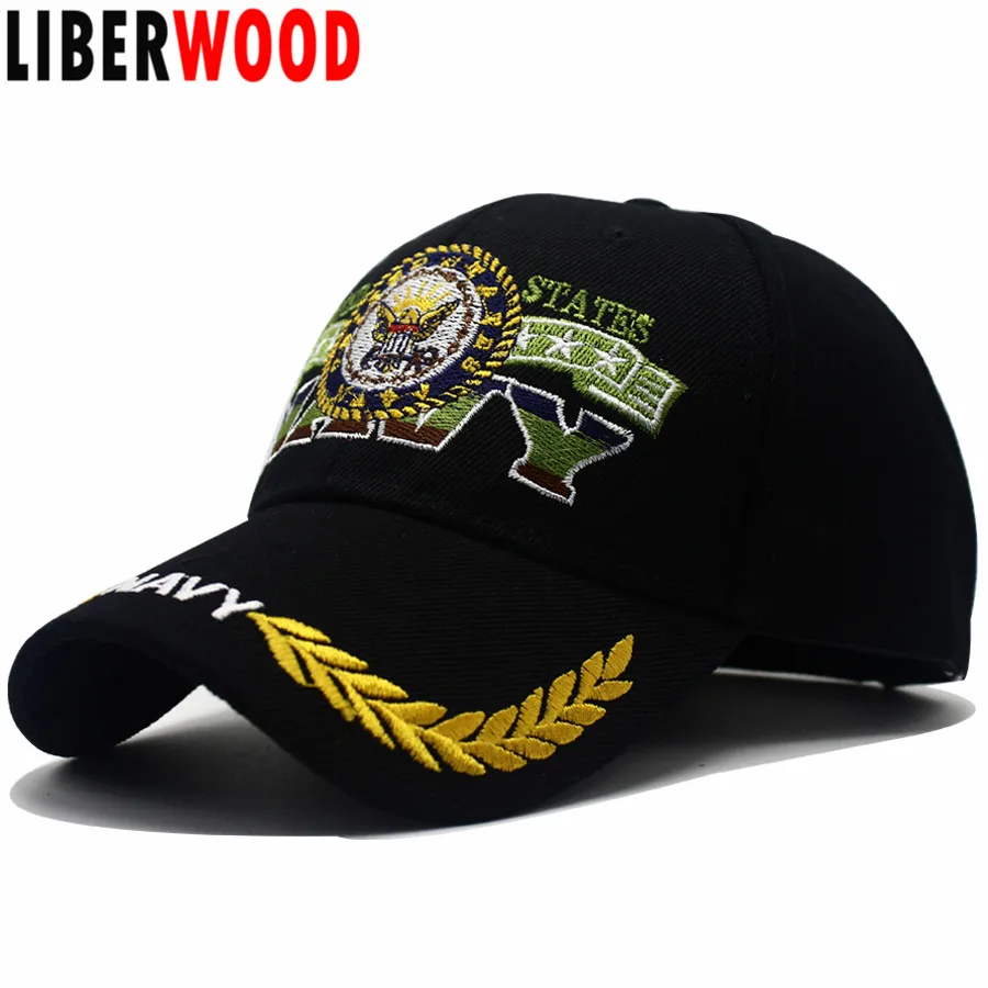 LIBERWOOD, США, темно-синяя шляпа с оливковой вышивкой, бейсболка, шапка native pride, орлиное перо, кепка, США, Кепка с орлом, унисекс