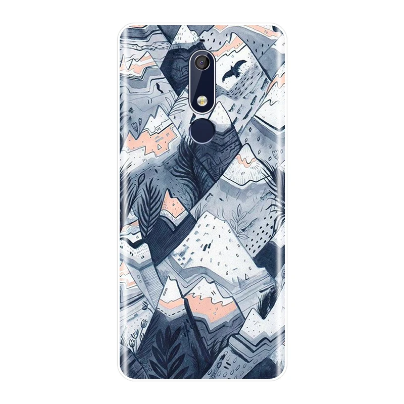 Задняя крышка для Nokia 2,1 3,1 5,1 6,1 7,1 Цветок кактуса цветочный лист Мягкий силиконовый чехол для телефона для Nokia 7,1 6,1 5,1 3,1 2,1 Plus