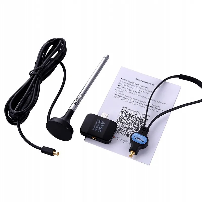 Larryjoe Новый миниатюрный цифровой ТВ приемник ATSC часы Live TV на Android телефон/планшет