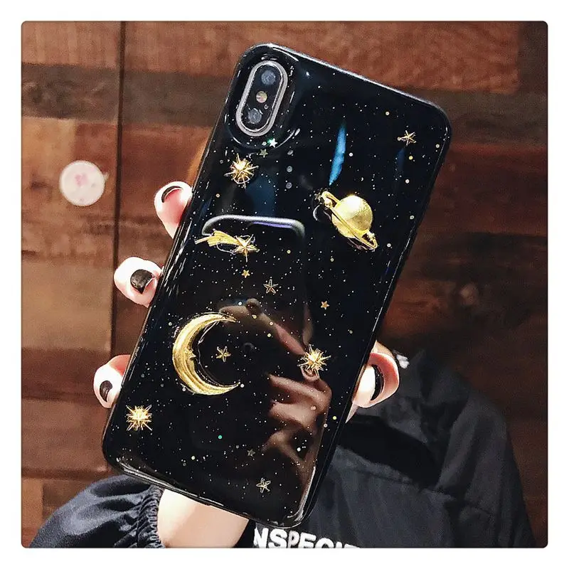 Роскошный прозрачный чехол для Iphone X Xs Max Блестящий Мягкий силиконовый ТПУ 7 8plus 6s |