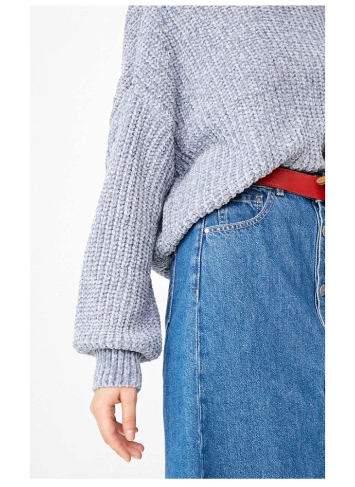 ONLY Women's See-through Loose Fit Batwing Sleeves Pullover knit Sweater |118313528