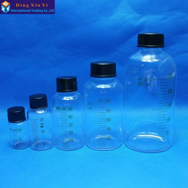 100ML1 0 шт./лот стеклянные флаконы градиентные для образцов сывороточная бутылка