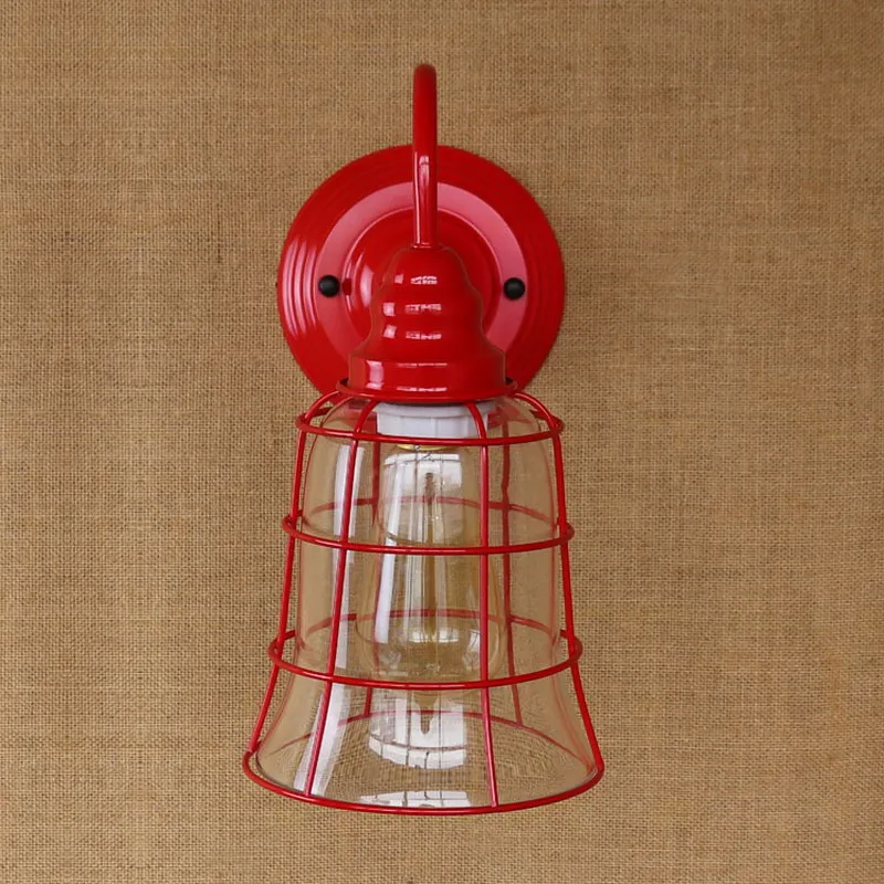 Реплика Дизайнерский Модный стильный настенный мини светильник красного цвета