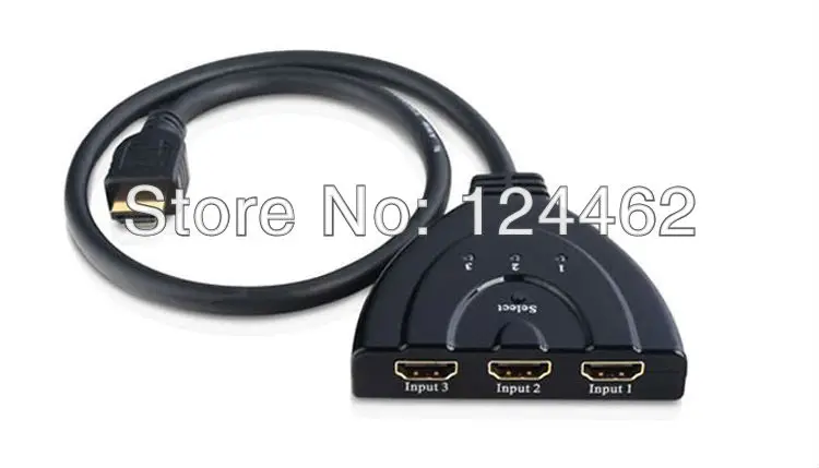 Новое поступление! Кита бесплатная доставка 5 шт./лот 3 разъём(ов) 1080 P микро hdmi