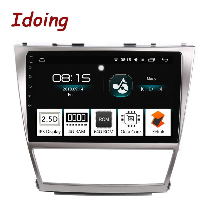 Idoing автомобильный мультимедийный плеер на Android 10 2 экран дюйма 4 Гб + 64