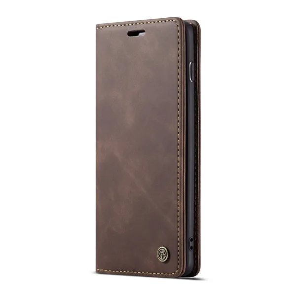 Dark brown Чехол для Sansung Galaxy A20 A30 A40 A50 A70, деловой Винтажный чехол с автоматическим адсорбированием карт для Galaxy A 20 30 40 50 70, чехол - Цвет: Dark brown