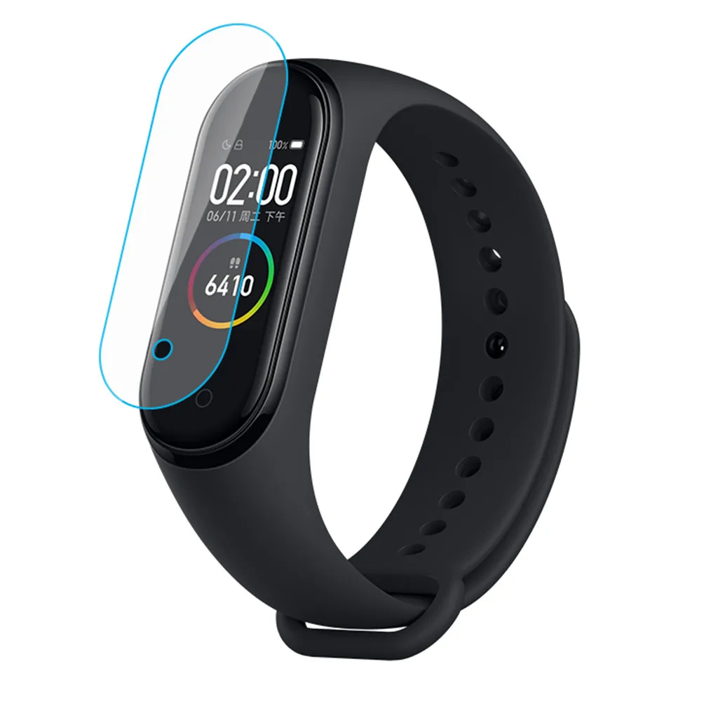 HONHX 1/3 шт. Mi Band защита для экрана Xiaomi закаленное с отверстием Защитная пленка 4 |