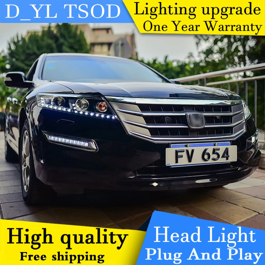 Стайлинга автомобилей головной светильник s для Honda Crosstour 2011 2012 светодиодный