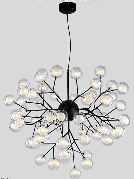 63Lights D100xH80cm Современный Светлячок, ветка дерева, лист, Потолочная подвесная люстра, светильник, светодиодный, декоративный, для комнаты, Скандинавский дизайн, люстры - Цвет абажура: 63Lights D100xH80cm