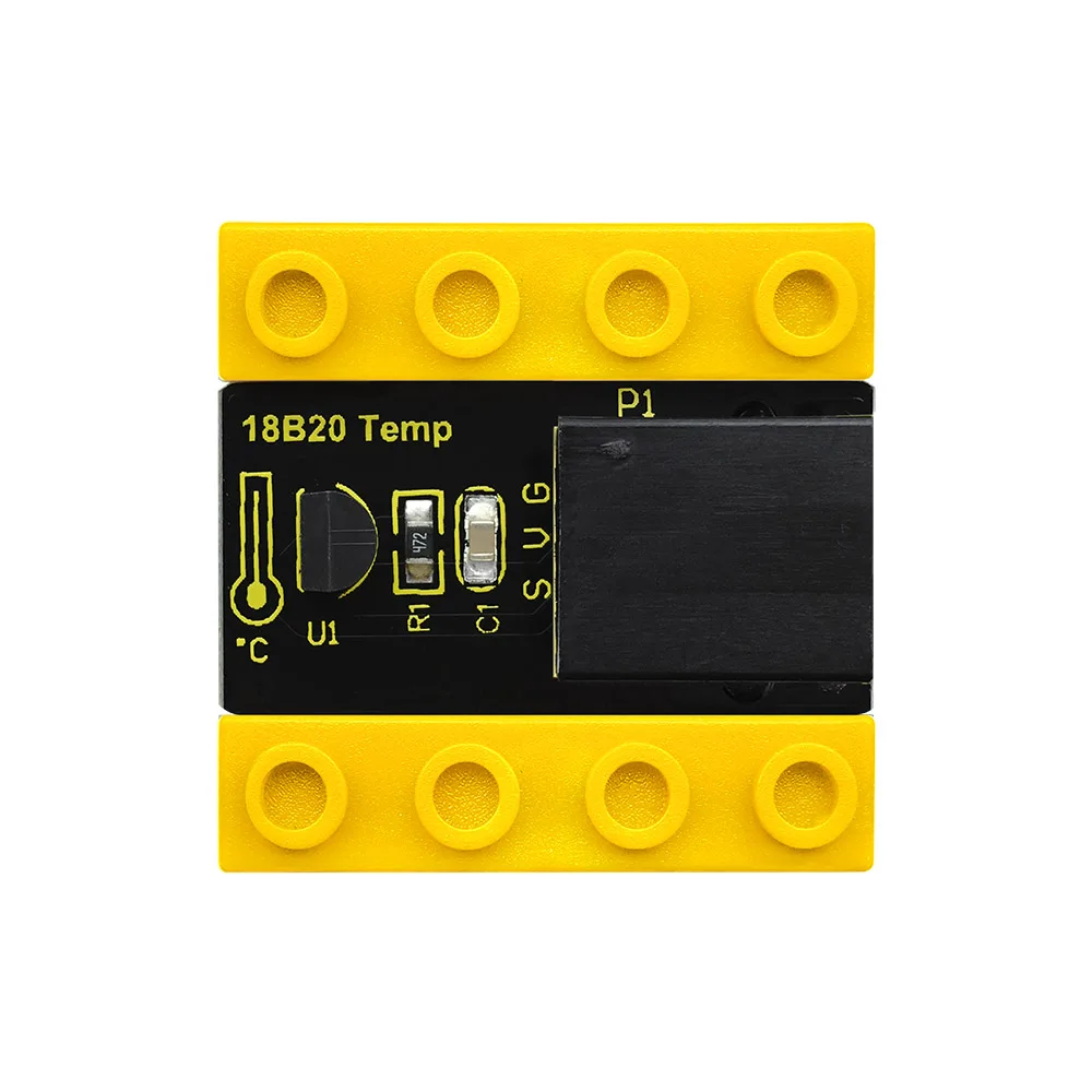 Kidsbits блоки кодирования 18B20 Модуль датчика температуры для Arduino паровой EDU (черный