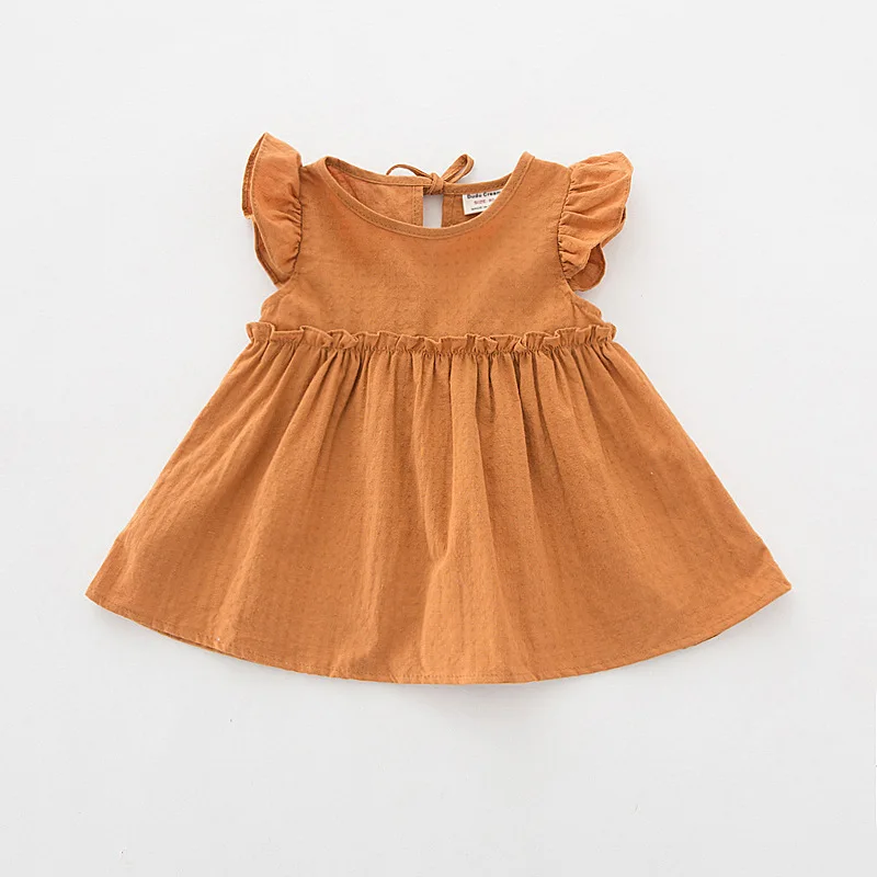 Летние новые модели женская футболка с летящими рукавами для девочек