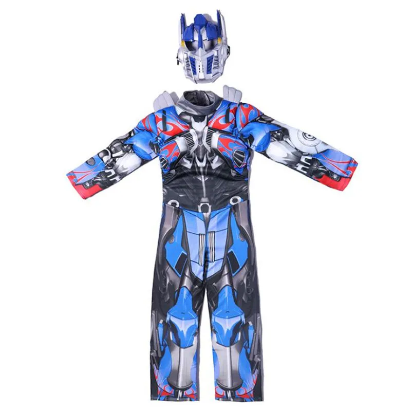 Карнавальные костюмы трансформеров из фильма Оптимус Прайм комбинезон с мышцами