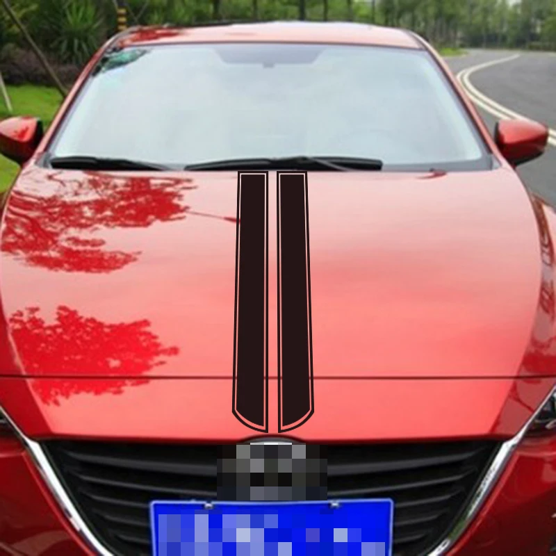 130 см x 24 автомобильные наклейки и Стайлинг автомобиля наклейка на капот