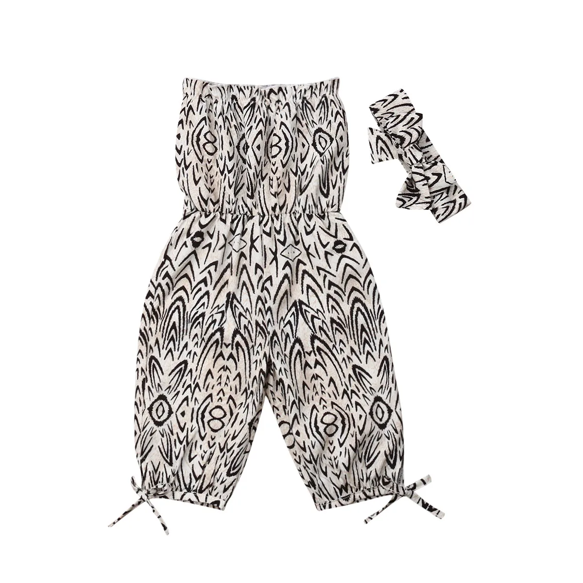 Новинка комплект из 2 предметов леопардовый комбинезон для маленьких девочек