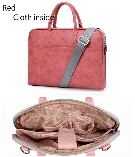 Cloth Red Модные женские ПУ водонепроницаемые устойчивые к царапинам сумки для ноутбука 13-15,6 дюймов Сумка для ноутбука сумка для ноутбука MacBook Air - Цвет: Cloth Red