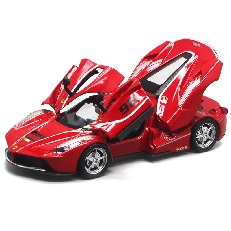 1:32 diecast alloy car model simulation FXX K sports children's toy sound and light pull back kids ornament gift | Игрушки и хобби