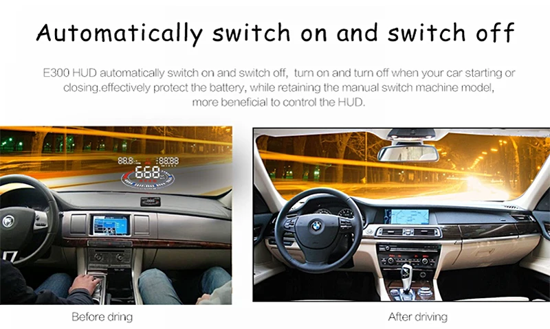 Для автомобилей с интерфейсом OBD2, сделанный 2009-теперь цифровой автомобильный измеритель скорости, проектор скорости автомобиля на лобовом стекле, автоматический Hud Дисплей на голову