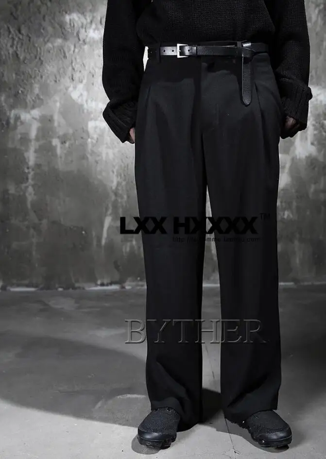 27-46 New 2022 Men Clothing Hair Stylist Fashion Personality Ultra Loose Casual Wide Leg Pants Plus Size Stage Singer Costumes