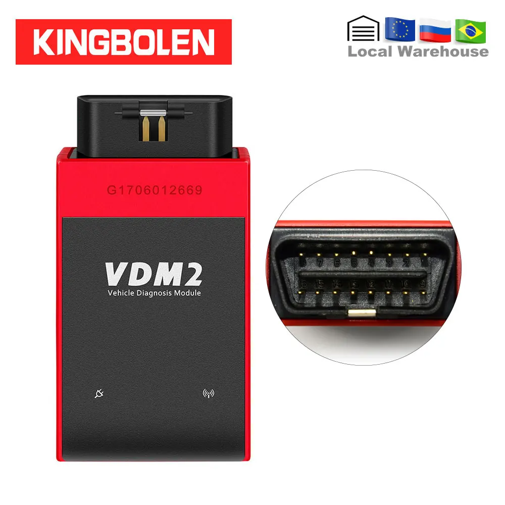 UCANDAS VDM2 полный системы Авто диагностический инструмент Android VDM II 2 года бесплатное обновление EOBD/OBDII vdm 2 код ридер Easydiag