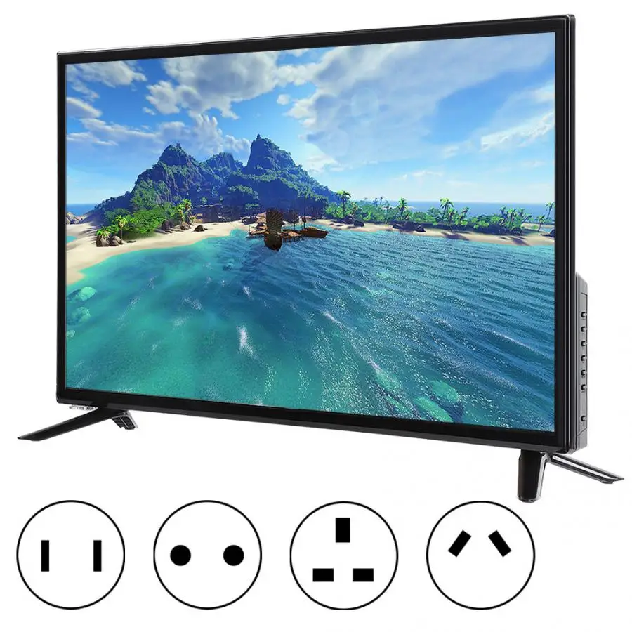 32 дюйма HD ЖК дисплей телевидения DVB T2 1366*768 на плоской подошве Экран дома Театр ТВ в